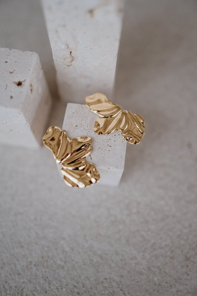 Drappo earrings I Gold - Wild Souls by JV® - Earrings
