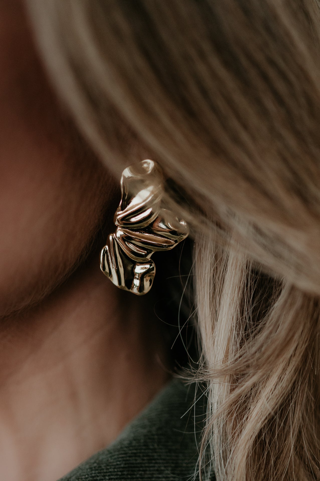Drappo earrings I Gold - Wild Souls by JV® - Earrings