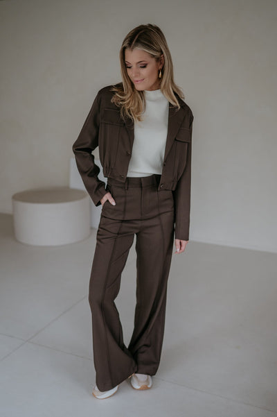 Ecoico blazer I Chocolate Brown - Wild Souls by JV® - Blazers