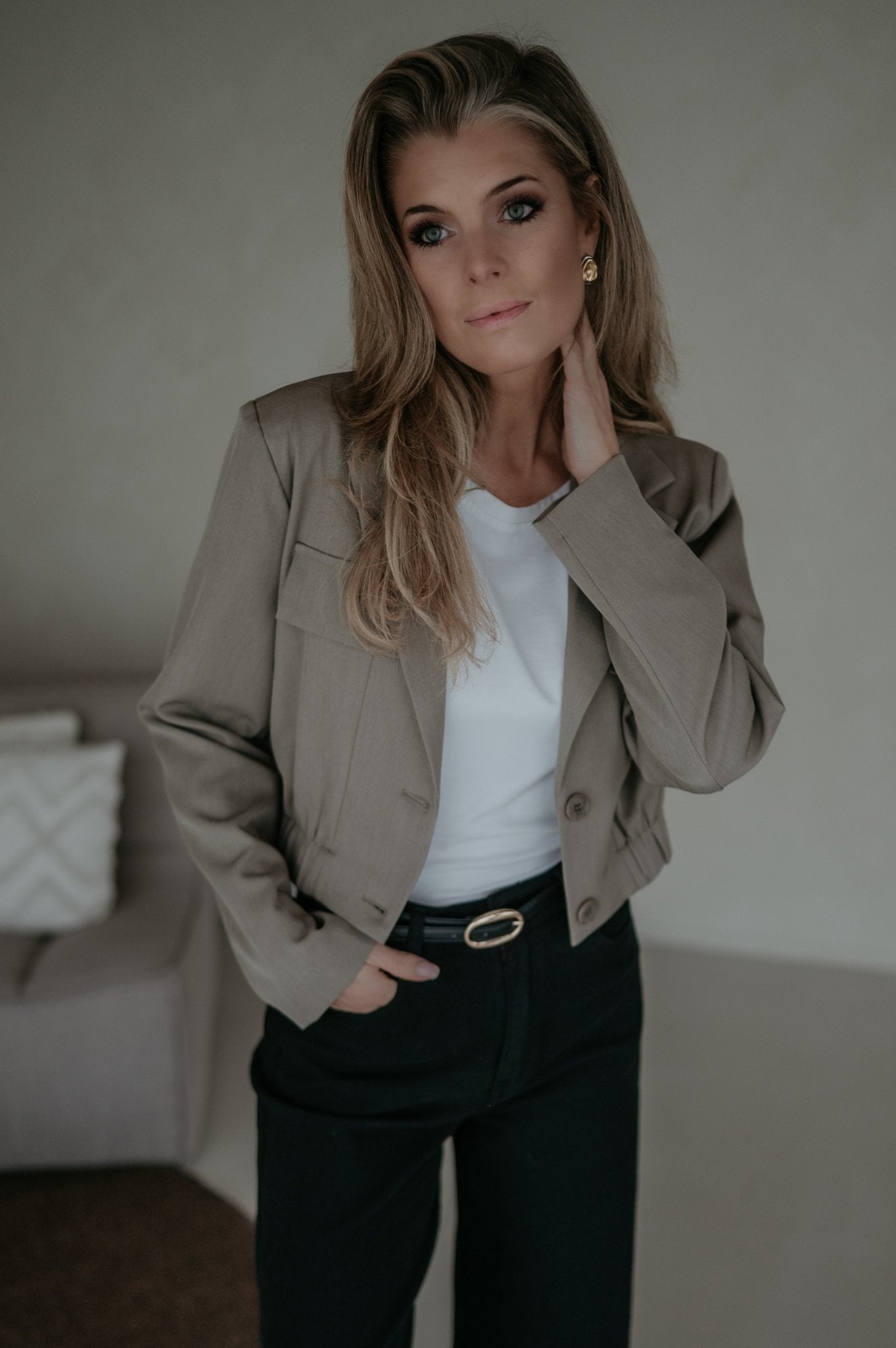 Ecoico blazer I Taupe - Wild Souls by JV® - Blazers