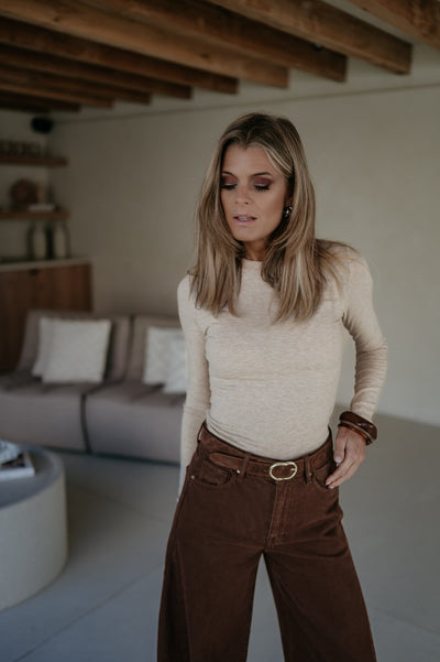 Elica longsleeve I Beige - Wild Souls by JV® - Longsleeves