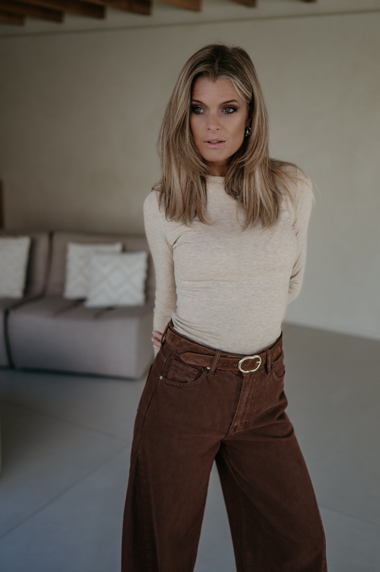 Elica longsleeve I Beige - Wild Souls by JV® - Longsleeves