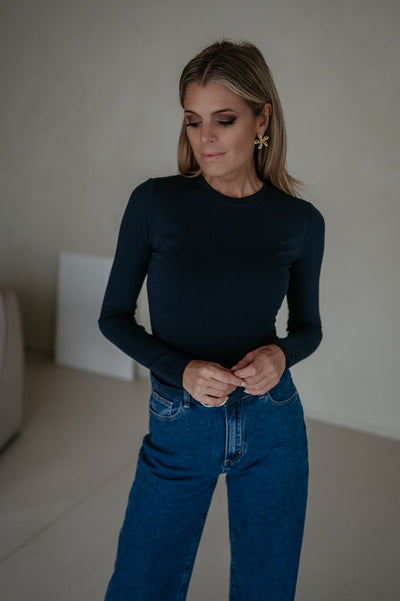 Elica longsleeve I Navy Blue - Wild Souls by JV® - Longsleeves