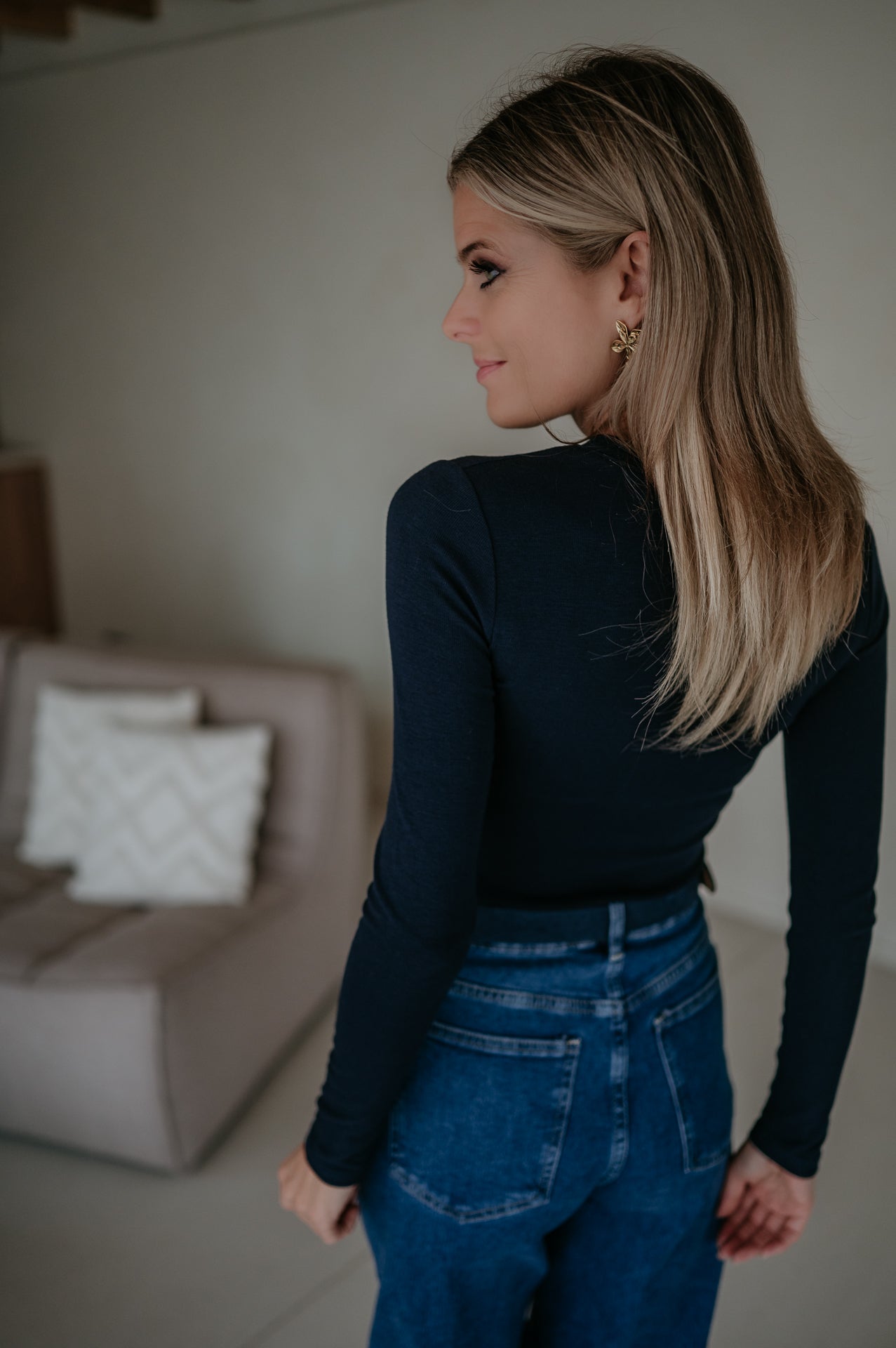Elica longsleeve I Navy Blue - Wild Souls by JV® - Longsleeves