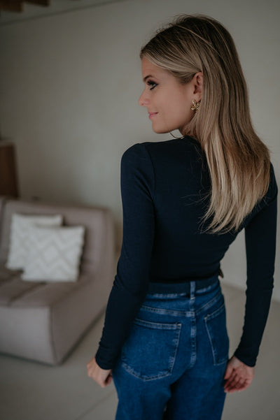Elica longsleeve I Navy Blue - Wild Souls by JV® - Longsleeves