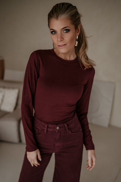 Elico longsleeve I Bordeaux - Wild Souls by JV® - 