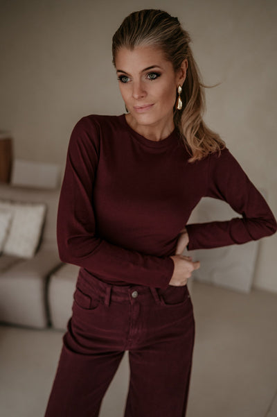 Elico longsleeve I Bordeaux - Wild Souls by JV® - 