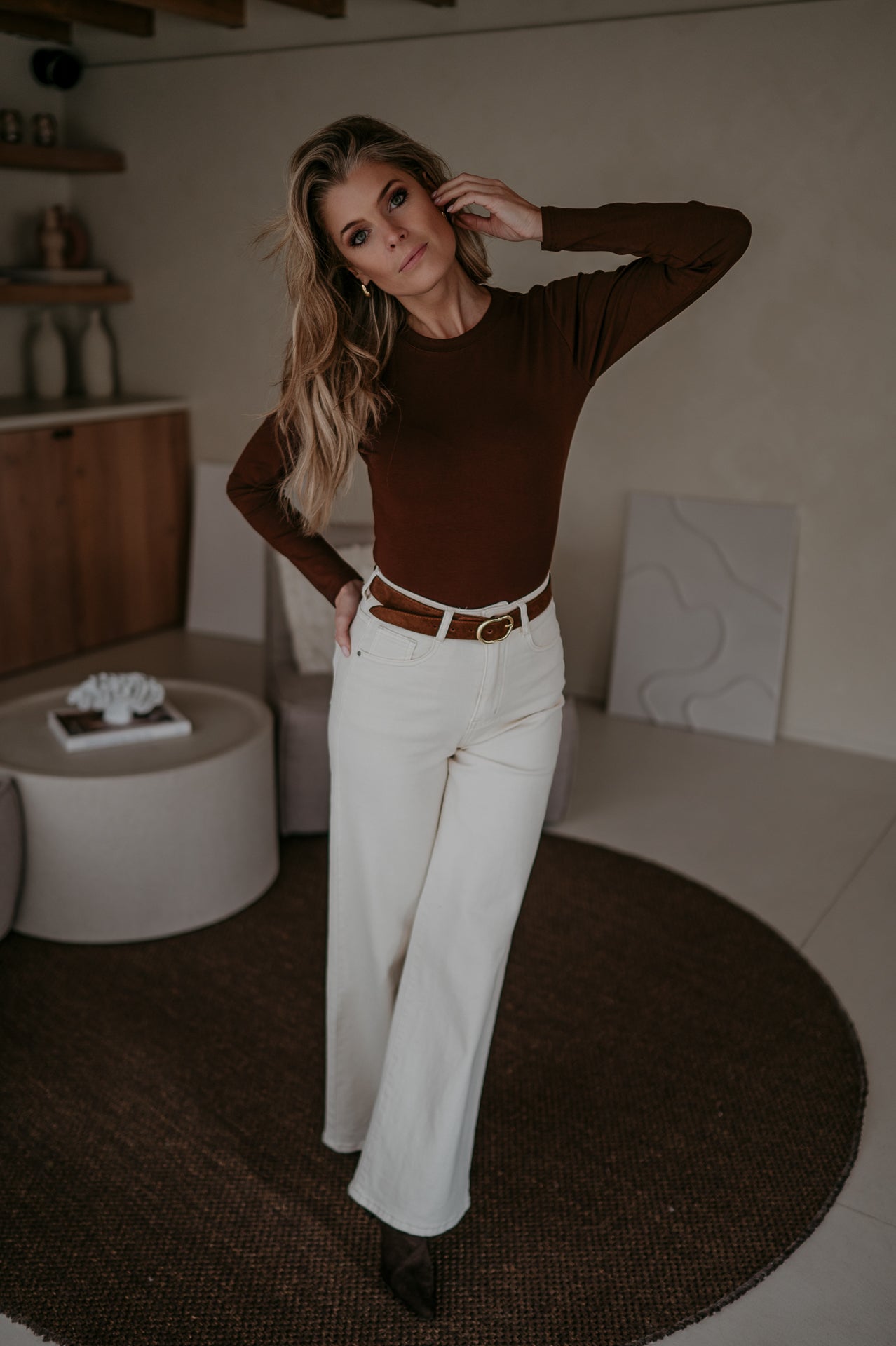 Elico longsleeve I Chocolate Brown - Wild Souls by JV® - 