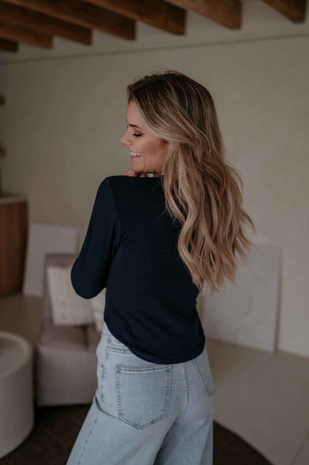 Elico longsleeve I Navy Blue - Wild Souls by JV® - 