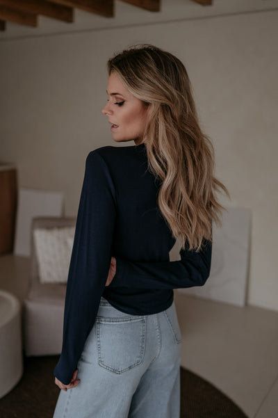 Elico longsleeve I Navy Blue - Wild Souls by JV® - 