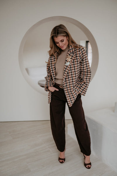 Elisia blazer I Brown - Wild Souls by JV® - Blazers