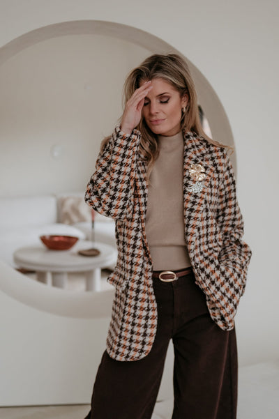 Elisia blazer I Brown - Wild Souls by JV® - Blazers