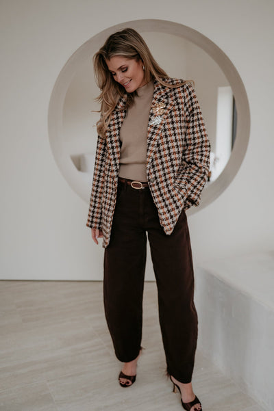 Elisia blazer I Brown - Wild Souls by JV® - Blazers