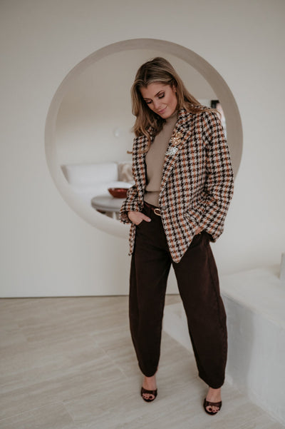 Elisia blazer I Brown - Wild Souls by JV® - Blazers