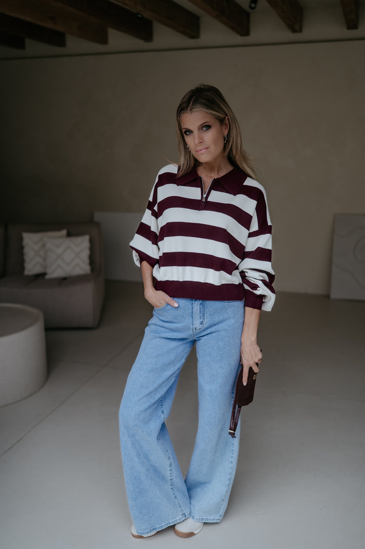 Elogio sweater I Burgundy - Wild Souls by JV® - Sweaters