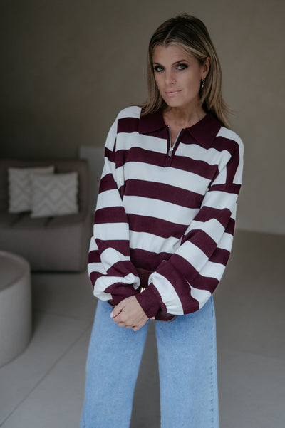 Elogio sweater I Burgundy - Wild Souls by JV® - Sweaters