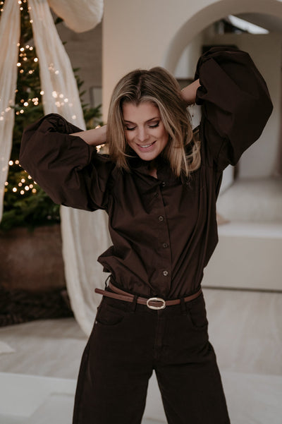 Emuno shirt I Chocolate Brown - Wild Souls by JV® - Shirts