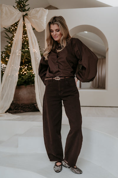 Emuno shirt I Chocolate Brown - Wild Souls by JV® - Shirts