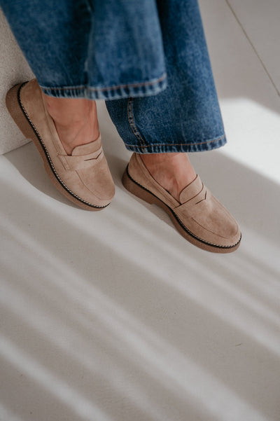 Enigma loafers I Taupe - Wild Souls by JV® - Loafers