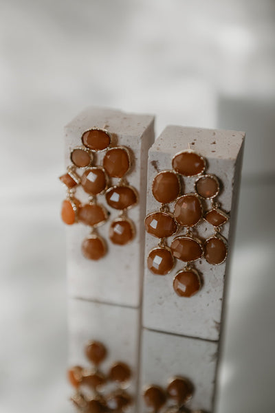 Ennie earrings I Brown - Wild Souls by JV® - Earrings
