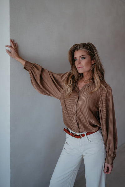 Escono blouse I Camel - Wild Souls by JV® - Blouses