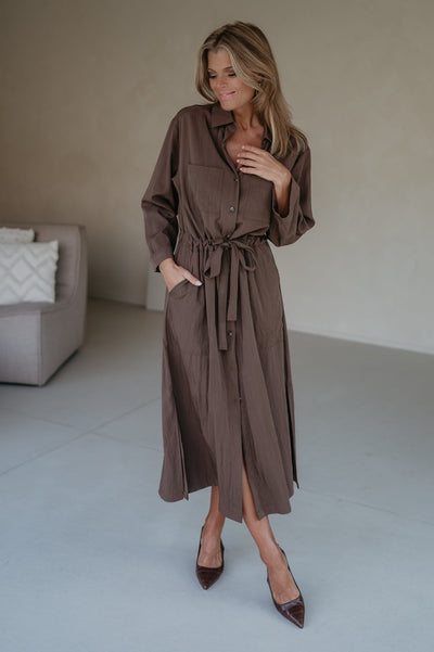 Esilio dress I Chocolate Brown - Wild Souls by JV® - Dresses