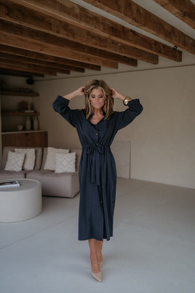 Esilio dress I Navy Blue - Wild Souls by JV® - Dresses