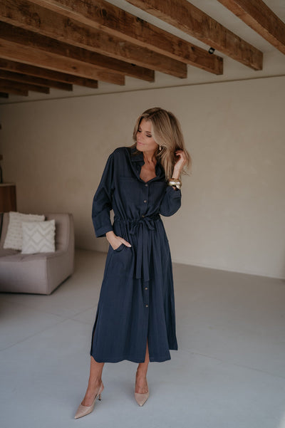 Esilio dress I Navy Blue - Wild Souls by JV® - Dresses