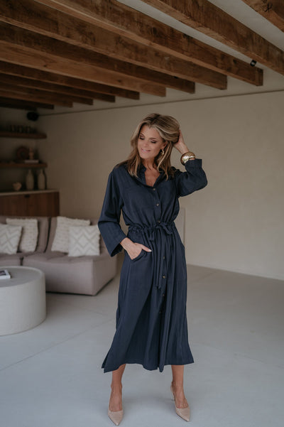 Esilio dress I Navy Blue - Wild Souls by JV® - Dresses