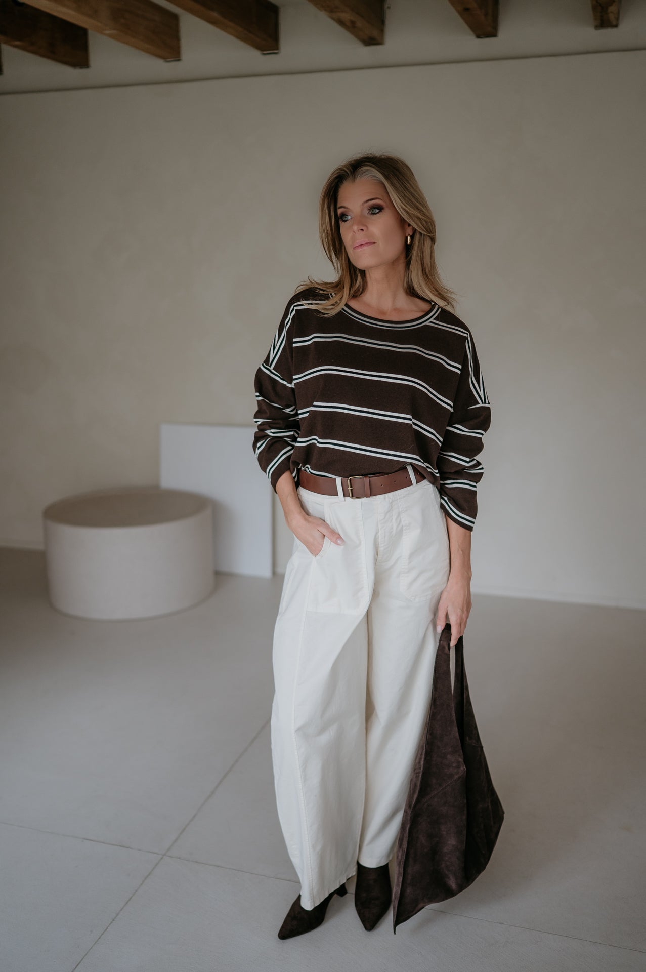 Esitante longsleeve I Chocolate Brown - Wild Souls by JV® - Longsleeves