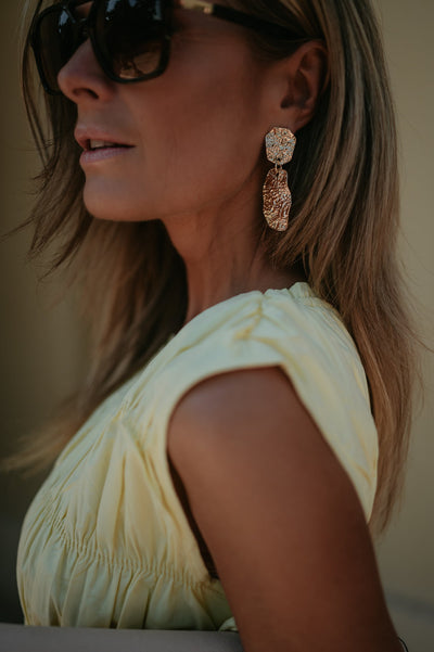Estroso earrings I Gold - Wild Souls by JV® - Earrings