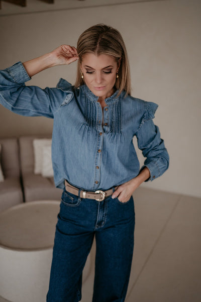 Esule blouse I Blue - Wild Souls by JV® - Blouses