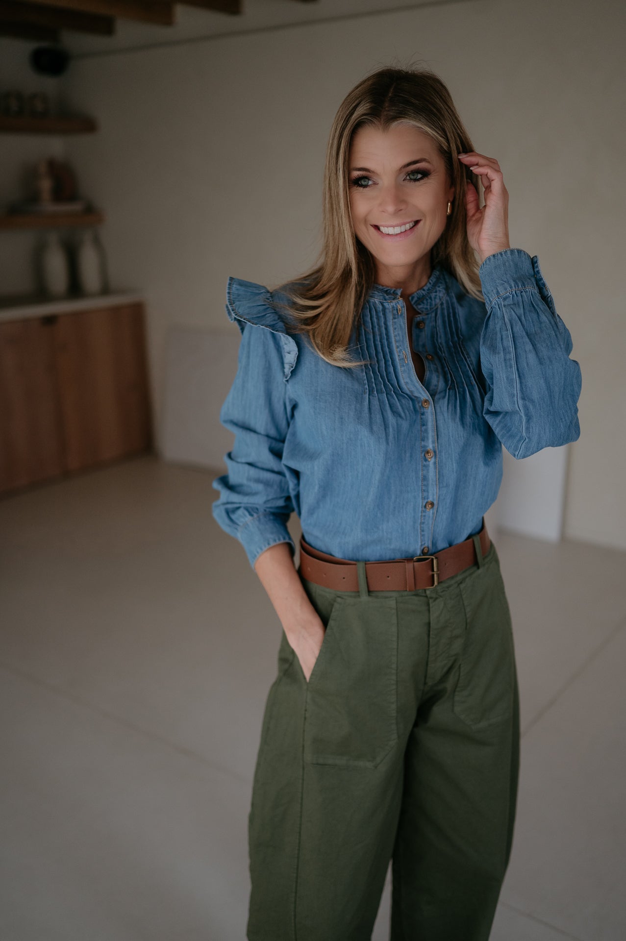 Esule blouse I Blue - Wild Souls by JV® - Blouses