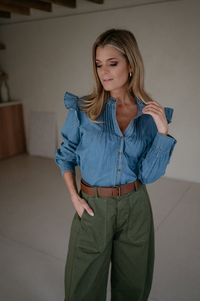 Esule blouse I Blue - Wild Souls by JV® - Blouses