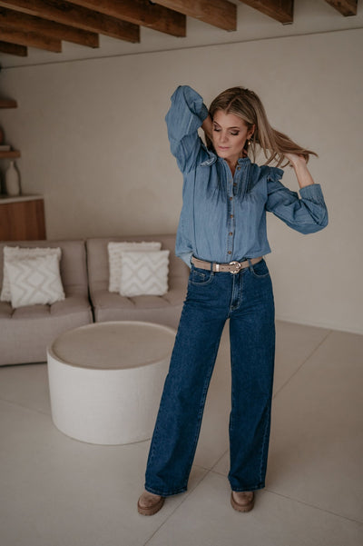 Esule blouse I Blue - Wild Souls by JV® - Blouses