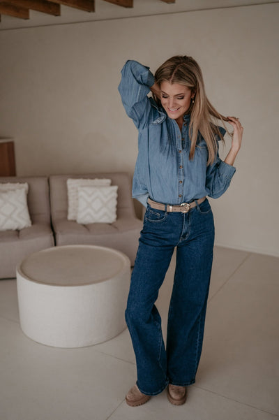 Esule blouse I Blue - Wild Souls by JV® - Blouses