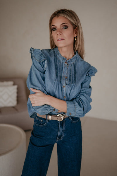 Esule blouse I Blue - Wild Souls by JV® - Blouses