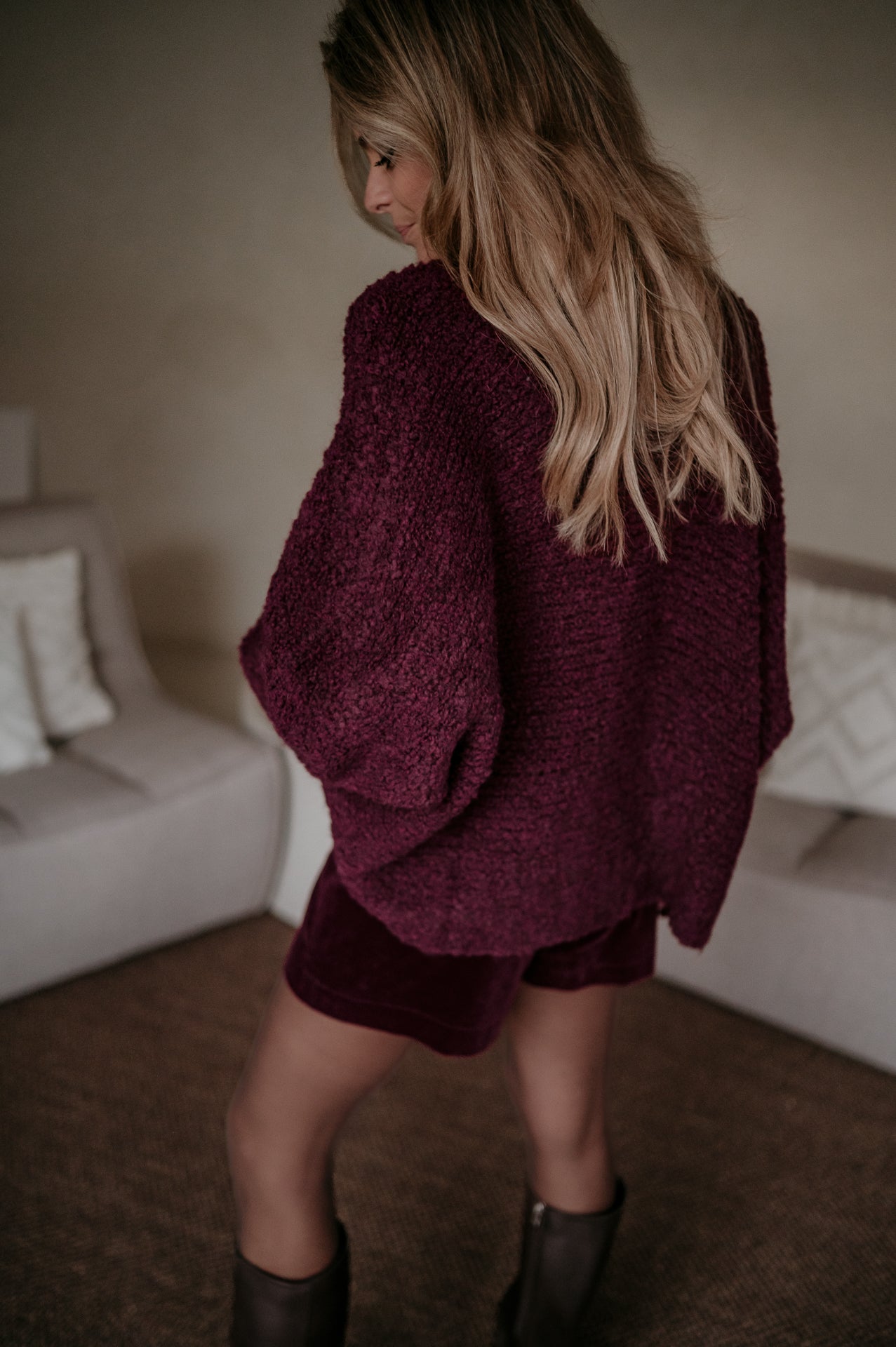 Facciamo cardigan I Bordeaux - Wild Souls by JV® - Cardigans