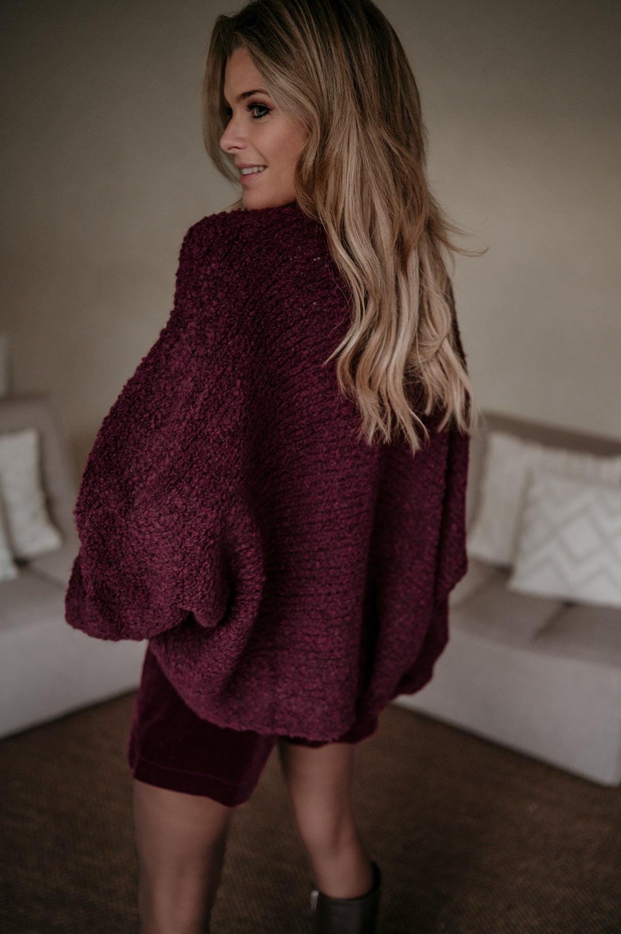 Facciamo cardigan I Bordeaux - Wild Souls by JV® - Cardigans