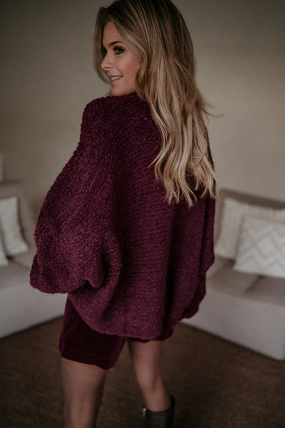 Facciamo cardigan I Bordeaux - Wild Souls by JV® - Cardigans