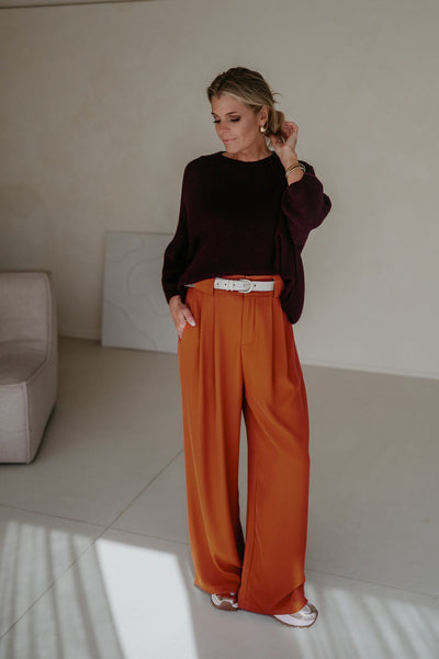 Fiaccola trousers I Terracotta - Wild Souls by JV® - Trousers