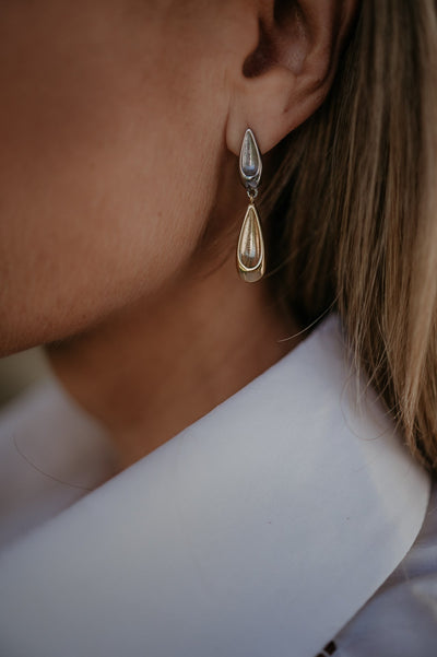 Fiore earrings I Gold & Silver - Wild Souls by JV® - Earrings
