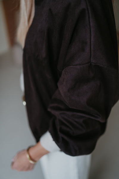 Fiorisce bomber jacket I Chocolate Brown - Wild Souls by JV® - Bomber Jackets
