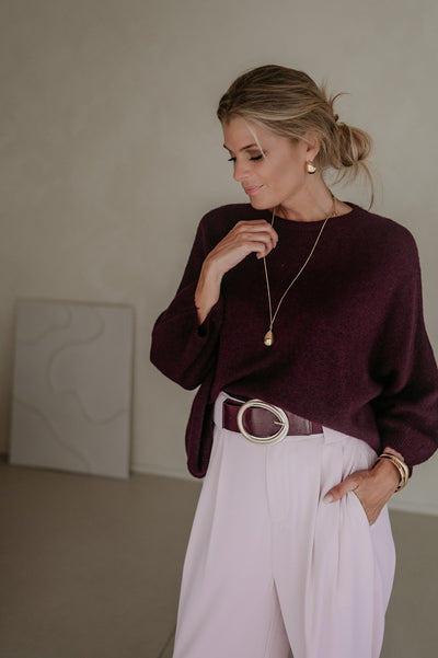 Frana knit I Burgundy - Wild Souls by JV® - Knits