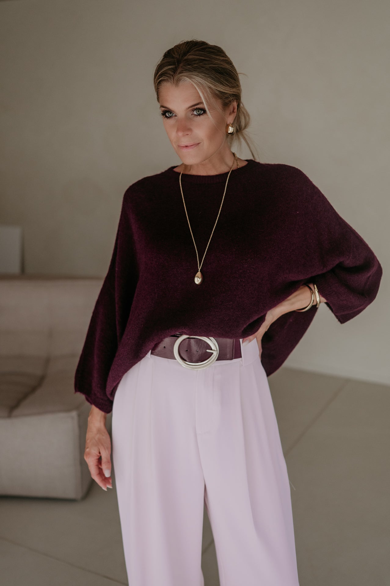 Frana knit I Burgundy - Wild Souls by JV® - Knits