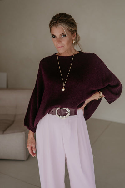 Frana knit I Burgundy - Wild Souls by JV® - Knits