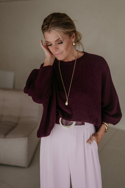 Frana knit I Burgundy - Wild Souls by JV® - Knits