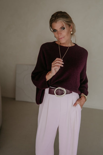 Frana knit I Burgundy - Wild Souls by JV® - Knits