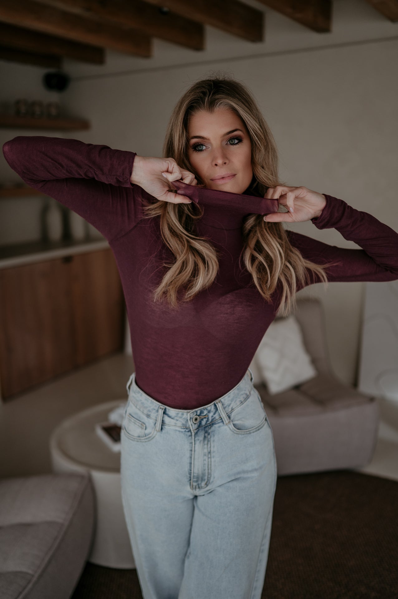 Genaro top I Bordeaux - Wild Souls by JV® - 