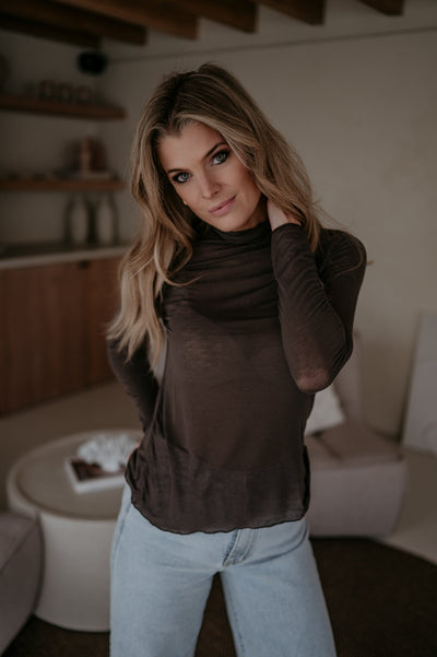 Genaro top I Chocolate Brown - Wild Souls by JV® - 